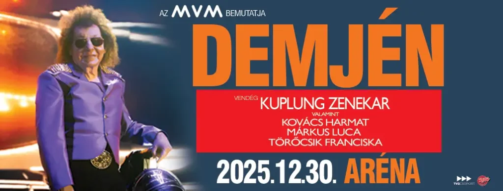 demjen koncert kuplung arena budapest 2025 12 30 broadway jegyiroda