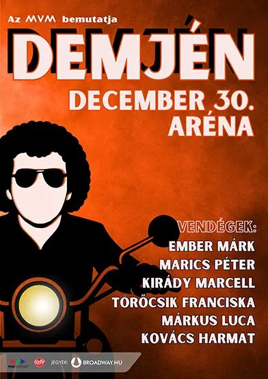 demjen koncert kuplung arena budapest 2025 12 30 broadway jegyiroda