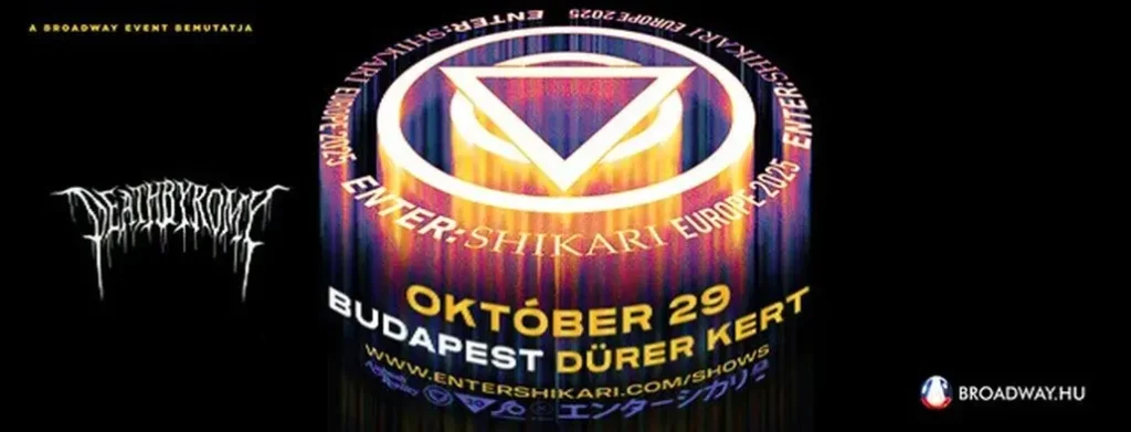 enter shikari europe tour dürer 2025 10 29 broadway jegyiroda