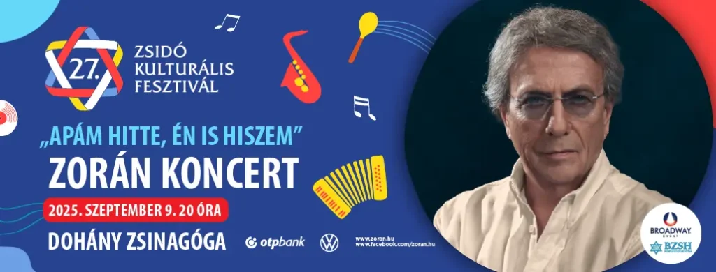 zoran koncert 2025 09 09 dohany zsinagoga zsido kultutralis fesztival broadway jegyiorda