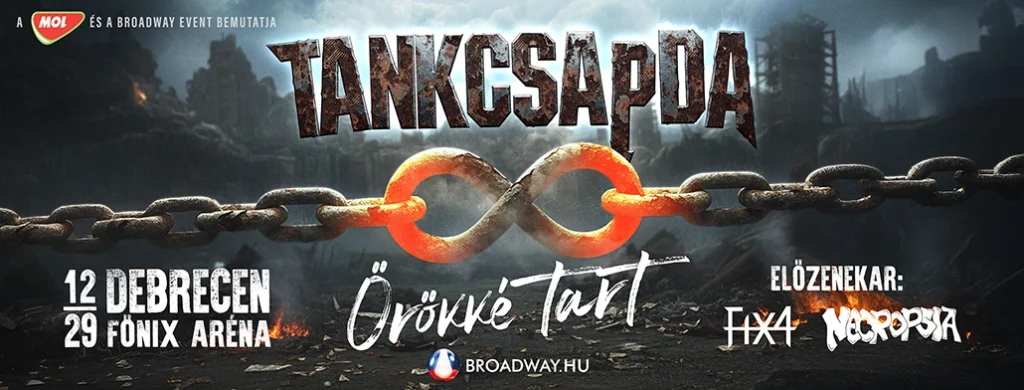 tankcsapda 2025 12 29 debrecen foxix arena broadway jegyiroda
