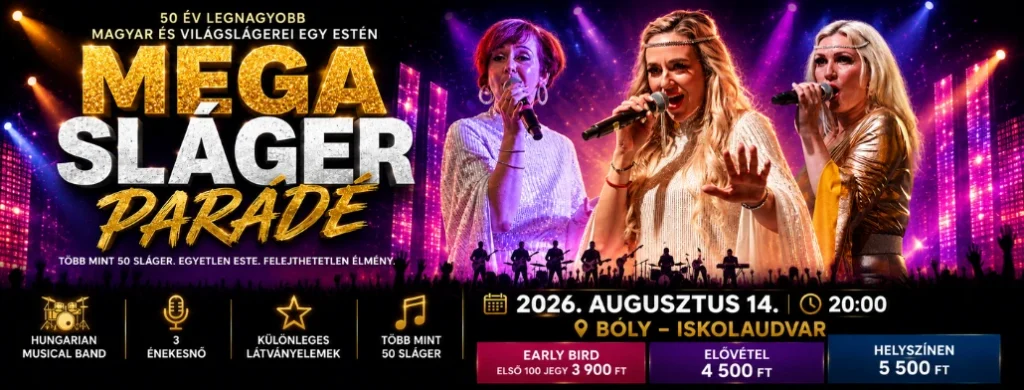 mega slager parade boly szabadteri szinpad 2026 08 14 broadway jegyiroda